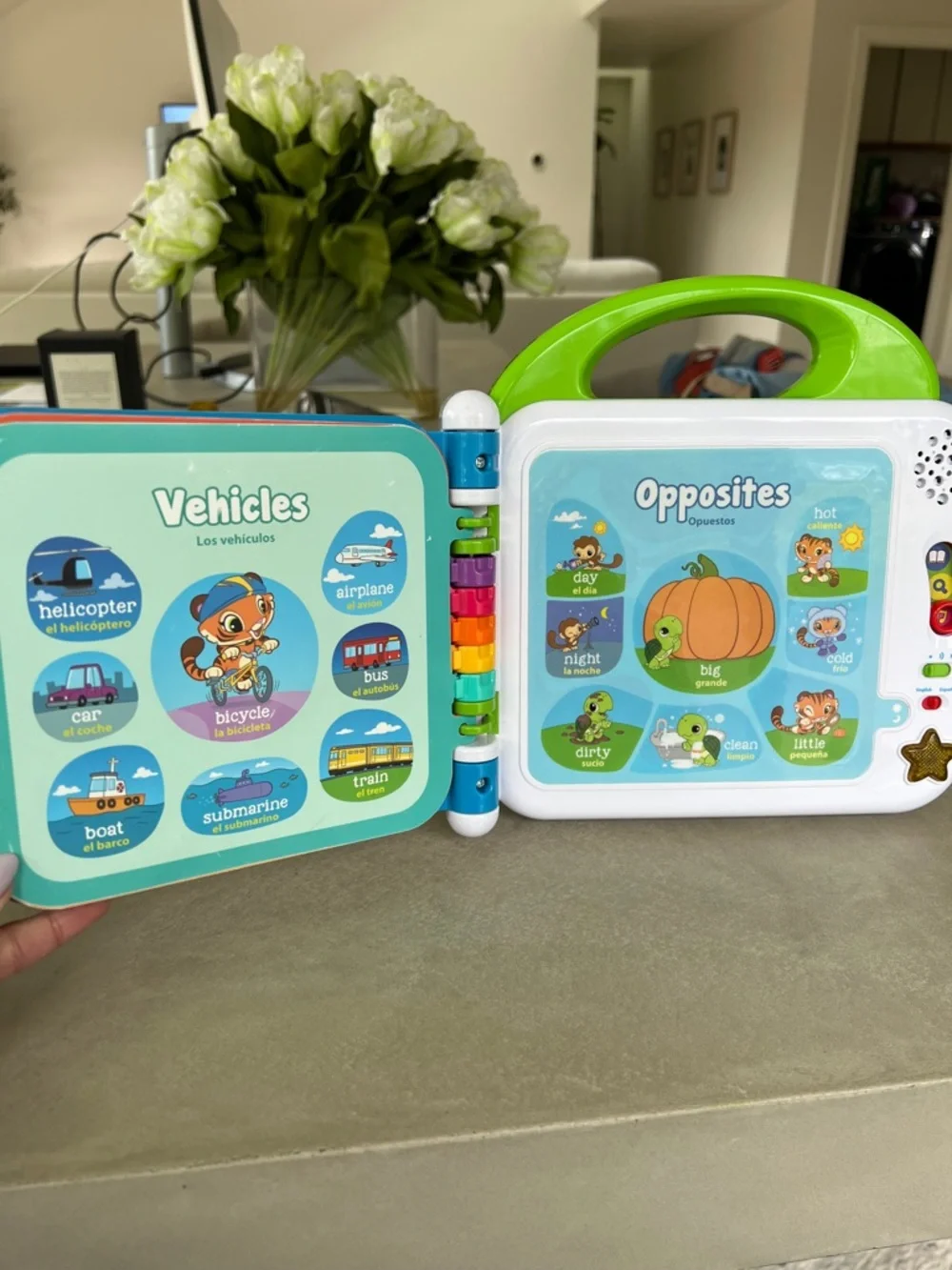 Leapfrog Learning Friends 100‎ Words Book - English/Spanish
